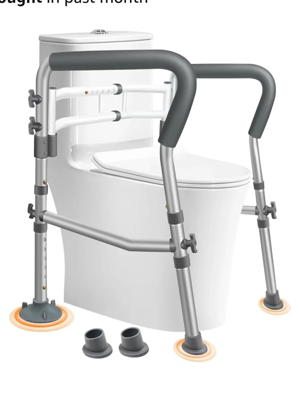 Adjustable Bathroom Support Rail - Gray